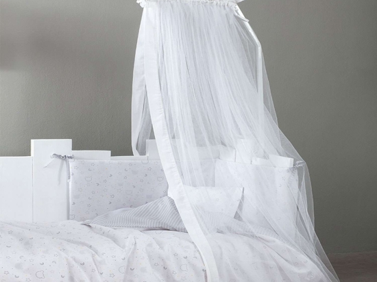 Κουνουπιέρα Βρεφική Nappy White Nima 180x550cm Πολυέστερ