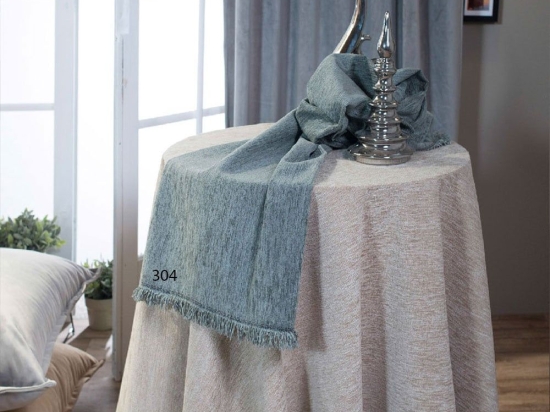 Ροτόντα Solid 304 Grey-BlueTeoran Διάμετρος 180cm Φ180 Ακρυλικό-Πολυέστερ
