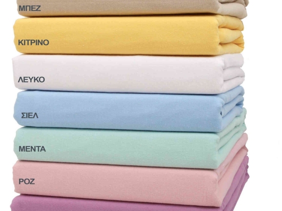 Σεντόνια 3100 Λιλά Σετ 3τμχ Viopros Μονό 170x260cm 100% Βαμβακερή Φανέλα