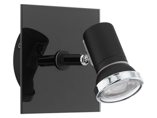 Φωτιστικό Οροφής-Σποτ Led Tamara 1 33677 3000K Black Eglo Μέταλλο,Γυαλί