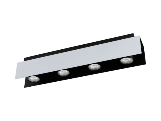 Φωτιστικό Σποτ Led 97397 Black - Silver Viserba Eglo Μέταλλο