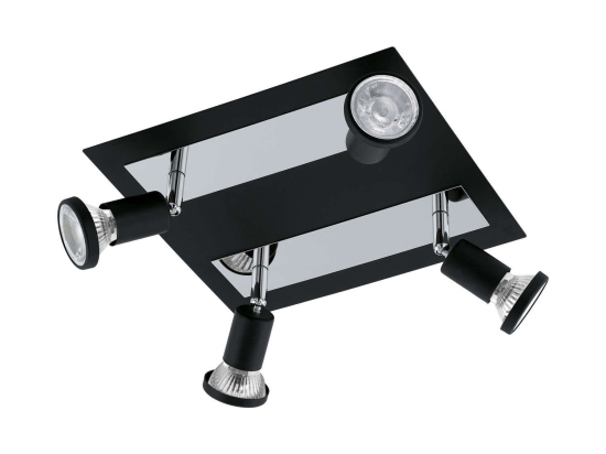 Φωτιστικό Σποτ Led 94966 Black Sarria Eglo Μέταλλο