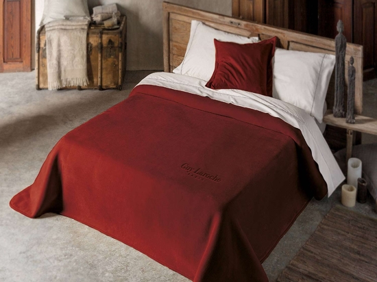 Κουβέρτα Smooth Burgundy Guy Laroche Υπέρδιπλο 220x240cm Πολυέστερ