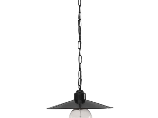 Φωτιστικό Οροφής Κρεμαστό LP-180K 1/L Chain 11-0161 Black Μέταλλο,Πλαστικό