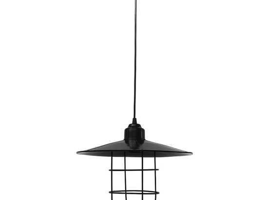 Φωτιστικό Οροφής Κρεμαστό LP-190K 1/L 11-0162 Black Μέταλλο,Πλαστικό