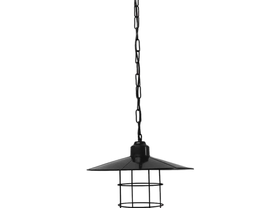 Φωτιστικό Οροφής Κρεμαστό LP-190K  Chain 1/L 11-0158 Black Μέταλλο,Πλαστικό