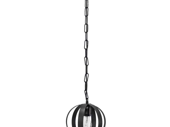 Φωτιστικό Οροφής Κρεμαστό Lama/18 1/L Chain 34-0066 Black Μέταλλο