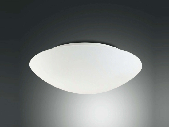 Φωτιστικό Οροφής - Πλαφονιέρα Pandora 2433-65-102 White Fabas Luce Μέταλλο,Γυαλί