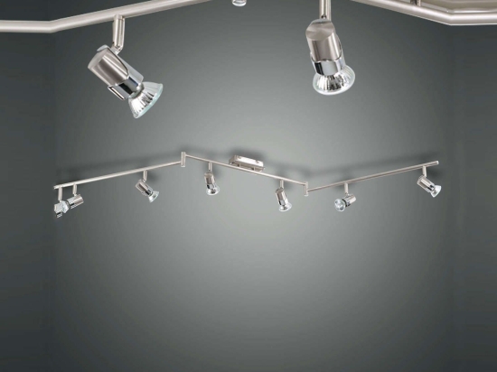 Φωτιστικό Spot Οροφής Alice 2554-86-178 Nickel Fabas Luce Μέταλλο
