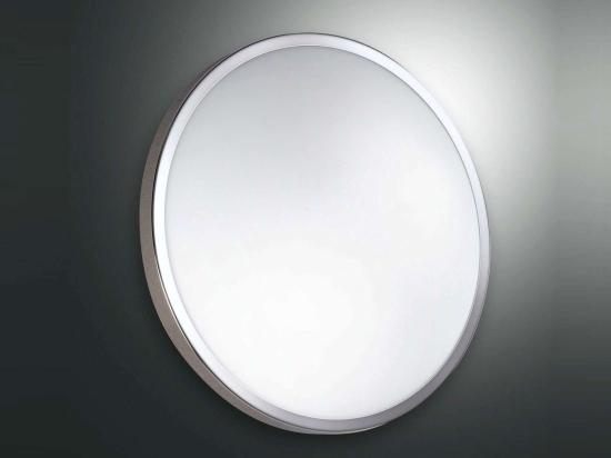 Φωτιστικό Οροφής - Τοίχου Plaza 2866-61-138 Chromium Fabas Luce Μέταλλο,Γυαλί