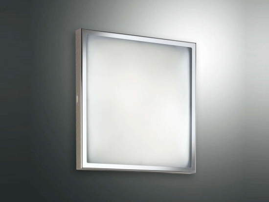 Φωτιστικό Οροφής - Τοίχου Osaka 2867-21-138 Chromium Fabas Luce Μέταλλο,Γυαλί