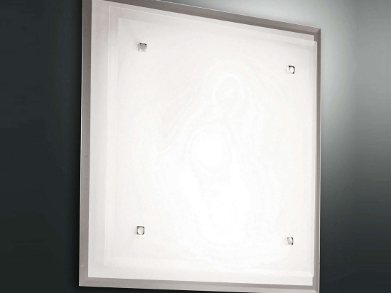 Φωτιστικό Οροφής - Τοίχου Maggie 2957-64-102 White Fabas Luce Μέταλλο,Γυαλί