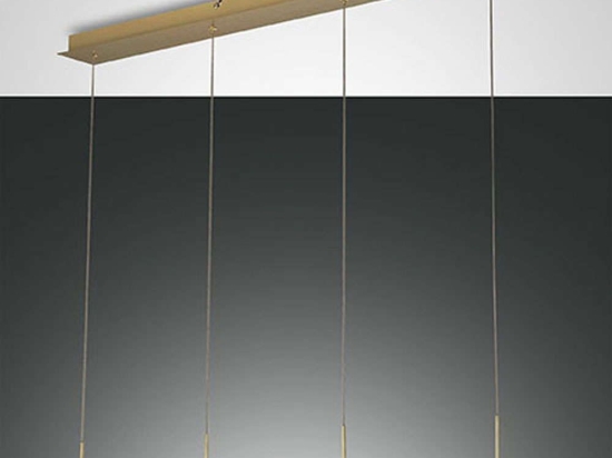 Φωτιστικό Οροφής - Ράγα Dunk 3239-49-119 90x8x200cm Dim Led 3020lm 32W Brass Fabas Luce