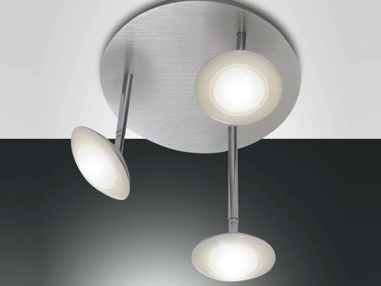 Φωτιστικό Τοίχου - Απλίκα Led Hale 3255-21-212 Aluminium Fabas Luce Μέταλλο,Γυαλί