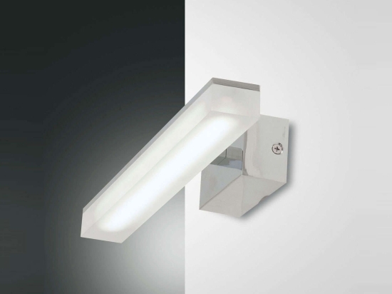 Φωτιστικό Τοίχου - Απλίκα Led Saura 3362-21-138 Chrome Fabas Luce Μέταλλο