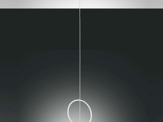Φωτιστικό Οροφής Led Sirio Circle 3388-40-102 White Fabas Luce Μέταλλο,Γυαλί
