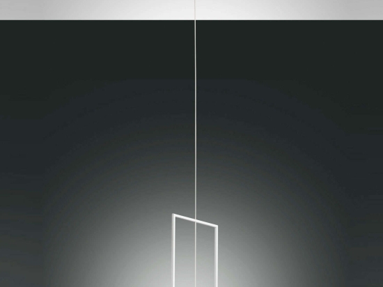 Φωτιστικό Οροφής Led Sirio Rectangular 3390-40-102 White Fabas Luce Μέταλλο,Γυαλί