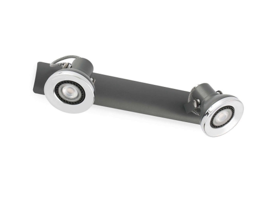 Φωτιστικό Τοίχου - Απλίκα Led Ring-2 40554 Grey Faro Μέταλλο