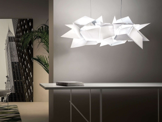 Φωτιστικό Οροφής Led Cordoba White Slamp Αλουμίνιο,Πολυπροπυλένιο