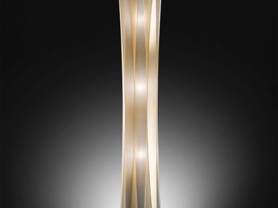 Φωτιστικό Δαπέδου Bach XL Gold Slamp Αλουμίνιο,Πολυπροπυλένιο