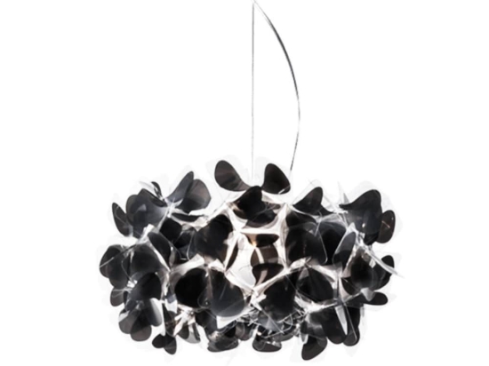 Φωτιστικό Οροφής Clizia Mama Non Mama 53cm E27 2x12W Black - Transparent Wire Slamp Cristalflex
