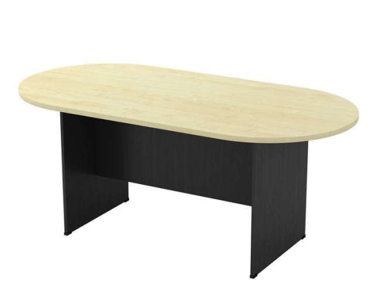 Τραπέζι Συνεδρίου -Α Oval ΕΟ122,2New Dark Grey-Beech