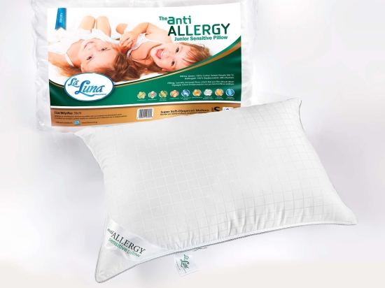 Μαξιλάρι Ύπνου Παιδικό The Anti-Allergy Sensitive Pillow White La Luna 50Χ70 100% Βαμβακοσατέν