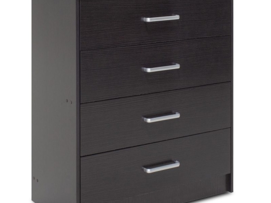 Συρταριέρα OLYMPUS pakoworld με 4 συρτάρια χρώμα wenge 80x40x95εκ