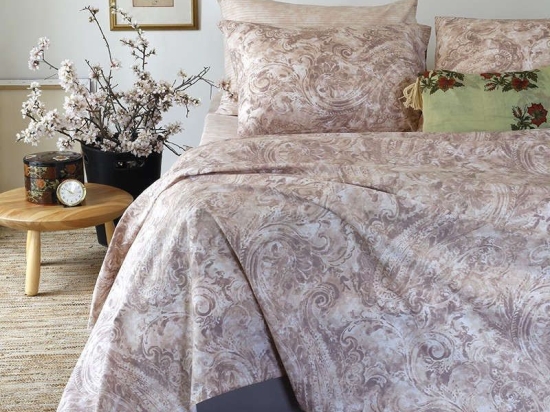 Μαξιλαροθήκες Ζεύγος Κατωσέντονου Ultra Line Oana Beige Melinen 50Χ70 100% Βαμβάκι