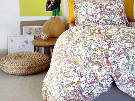 Μαξιλαροθήκες Σετ 2Τμχ Παιδικές Kids Line Dream Maker Girl Melinen 52 X 72 52x72cm 100% Βαμβάκι