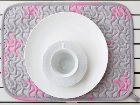 Σουπλά Star Girl Grey-Pink Melinen Microfiber