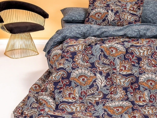 Σεντόνια Sinclair (Σετ 4τμχ) Blue Melinen King Size 260x270cm 100% Βαμβάκι