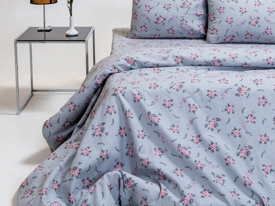 Σεντόνια Φανελένια Ingrid (Σετ 4τμχ) Grey Melinen King Size 260x270cm 100% Βαμβακερή Φανέλα