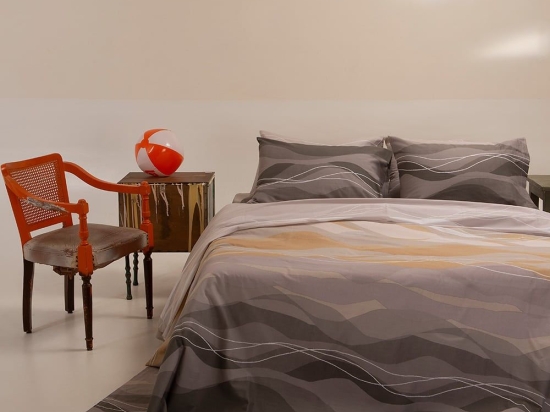 Σεντόνια Shels (Σετ 4τμχ) Grey Melinen King Size 260x270cm 100% Βαμβάκι