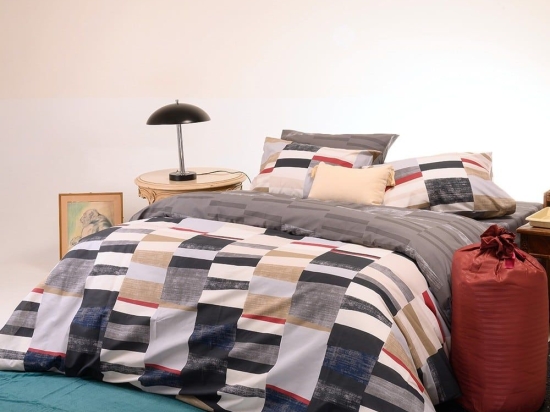 Σεντόνια Tommy Με Λάστιχο (Σετ 4τμχ) Grey Melinen King Size 180x232cm 100% Βαμβάκι