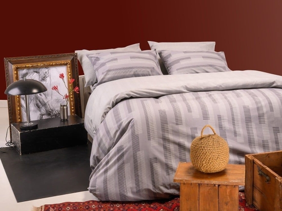 Παπλωματοθήκη Archie Grey Melinen Διπλό 200x245cm 100% Βαμβάκι