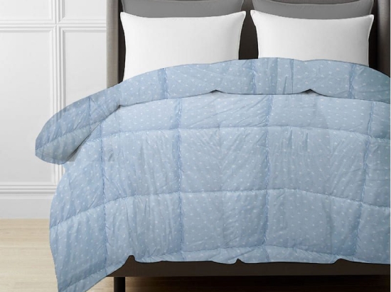 Isadore Lorraine Πάπλωμα Εμπριμέ Μονό 160×240 - Microsatin Σιέλ