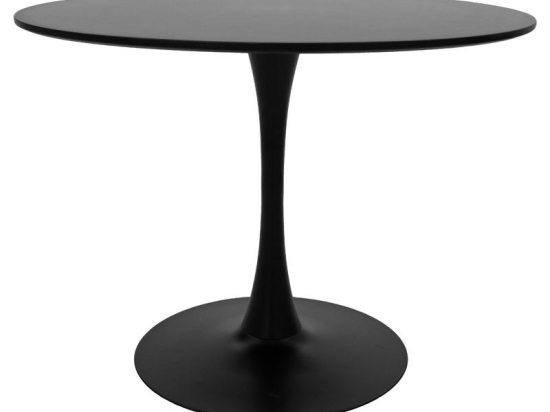 Τραπέζι Balou pakoworld MDF μαύρο Φ100x75εκ