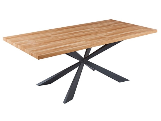 Τραπέζι Karen pakoworld MDF καρυδί-μαύρο 200x100x75εκ