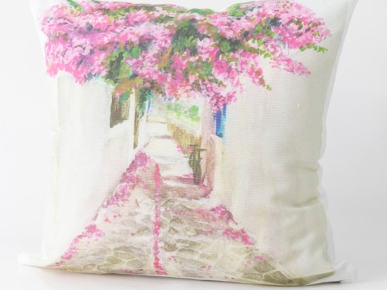 Borea Μαξιλάρι Διακοσμητικό Printed Σχέδιο 71 45 x 45 cm Εκρού