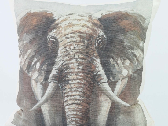 Borea Μαξιλάρι Διακοσμητικό Printed Σχέδιο 90 45 x 45 cm Εκρού