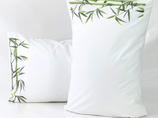 Borea Ζεύγος Μαξιλαροθήκες Bamboo (2) 50 x 70 cm Λευκό