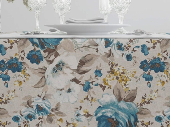 Borea Τραπεζομάντηλο Ashley Μπλε 140 x 140 cm Μπλε