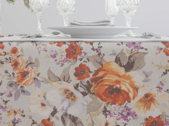 Borea Τραπεζομάντηλο Ashley Μουσταρδί 140 x 220 cm Μουσταρδί