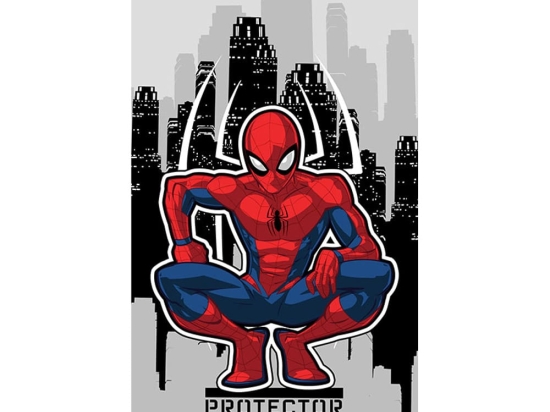 Borea Πετσέτα Θαλάσσης Microfiber Spiderman Protector 70 x 140 cm Γκρι