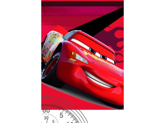Borea Πετσέτα Θαλάσσης Βαμβακερή Βελούδινη Cars 320gsm 70 x 140 cm Κόκκινο