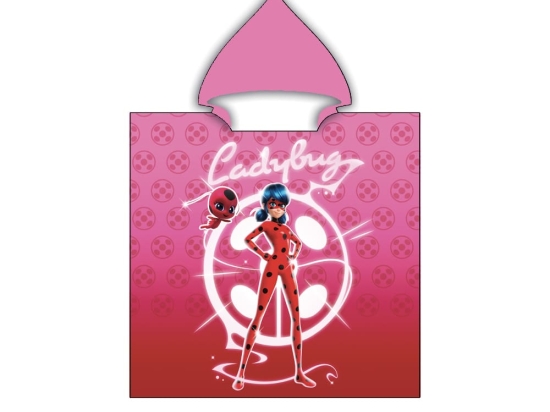 Borea Παιδικό Πόντσο Microfiber Ladybug 55 x 110 cm Κόκκινο