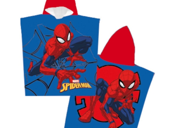 Borea Παιδικό Πόντσο Microfiber Spiderman 55 x 110 cm Μπλε