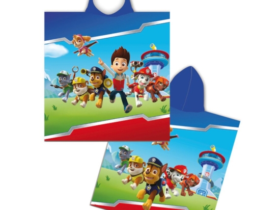 Borea Παιδικό Πόντσο Microfiber Paw Patrol Chase 55 x 110 cm Μπλε