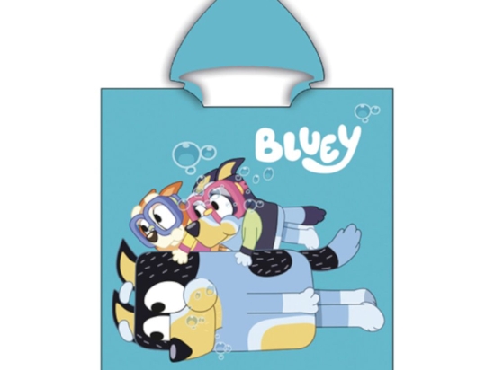Borea Παιδικό Πόντσο Microfiber Bluey 55 x 110 cm Τυρκουάζ